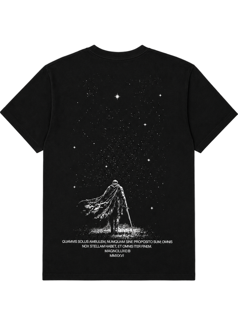 CAMISETA NEGRA OVERSIZE EL NÓMADA MGLUXE