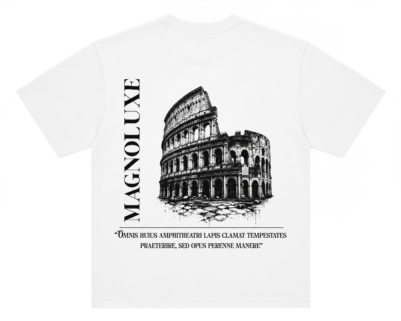 CAMISETA BLANCA OVERSIZE LA RUINA MGLUXE