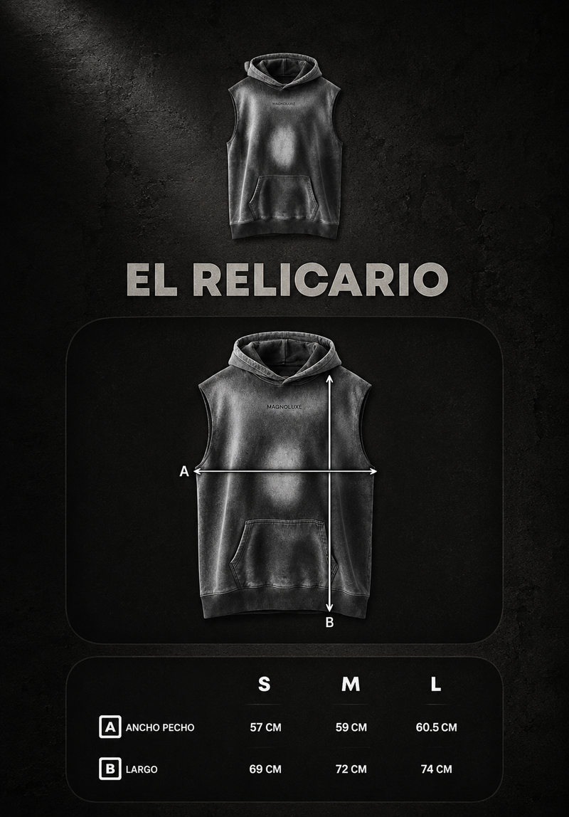 RELIQUIA II: EL RELICARIO — Guía de tallas