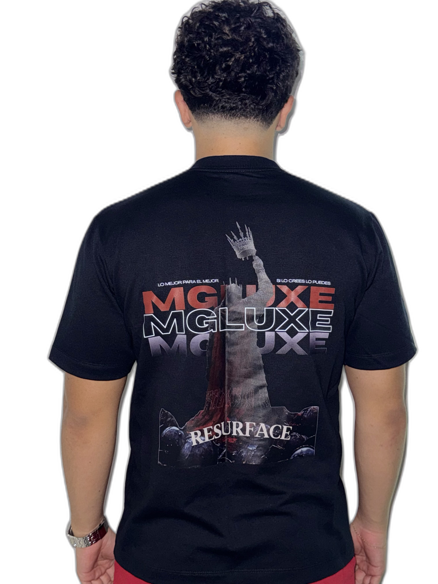 CAMISETA NEGRA MG REBORN MGLUXE